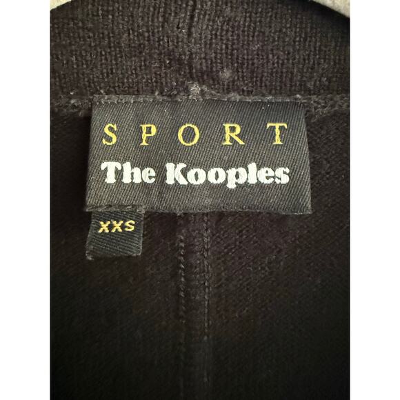 The Kooples Sport Black Merino Wool Cashmere Open Front Vest XXS XS - Picture 3 of 5